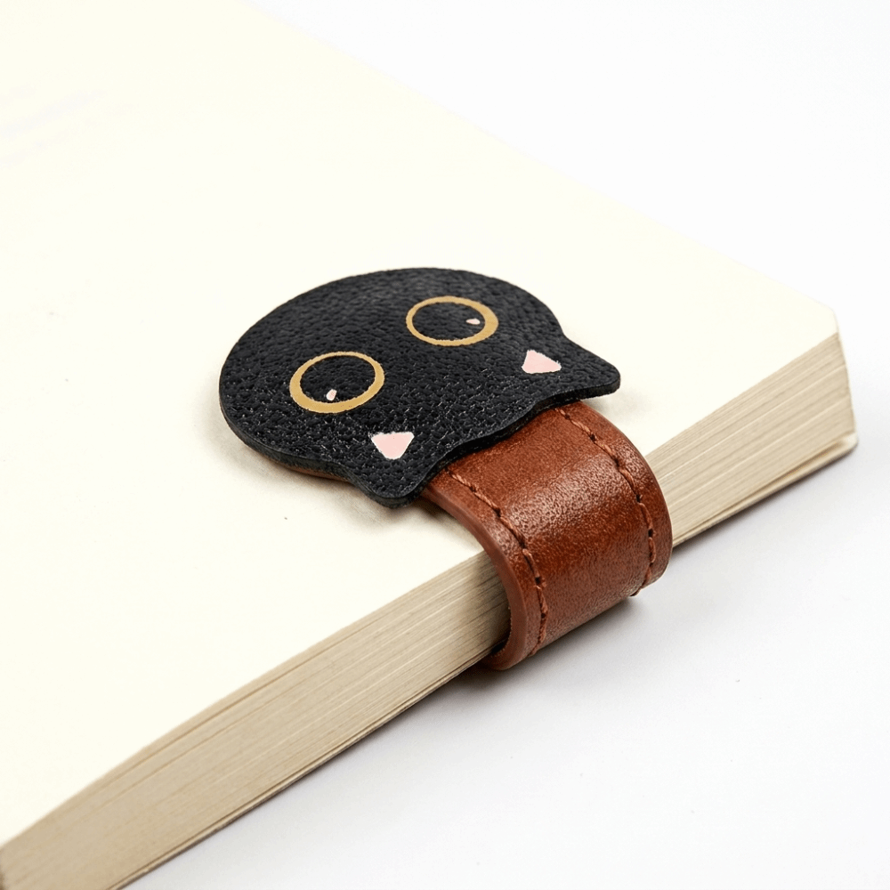 Bookmark Magnetic Clip - Cute PU Magnetic Page Clip Cat