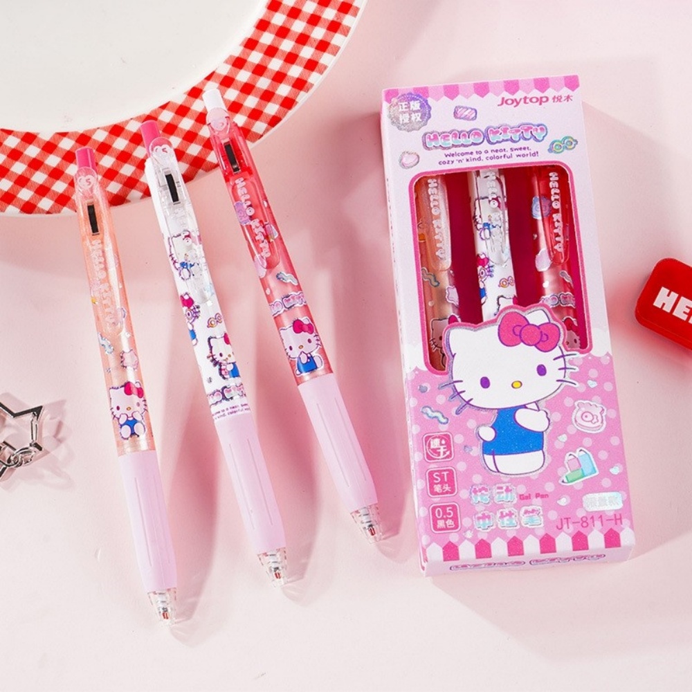 Genuine 3 Pcs/Set Sanrio Gel P - Office Supply Office Stationery Items のレビューと価格