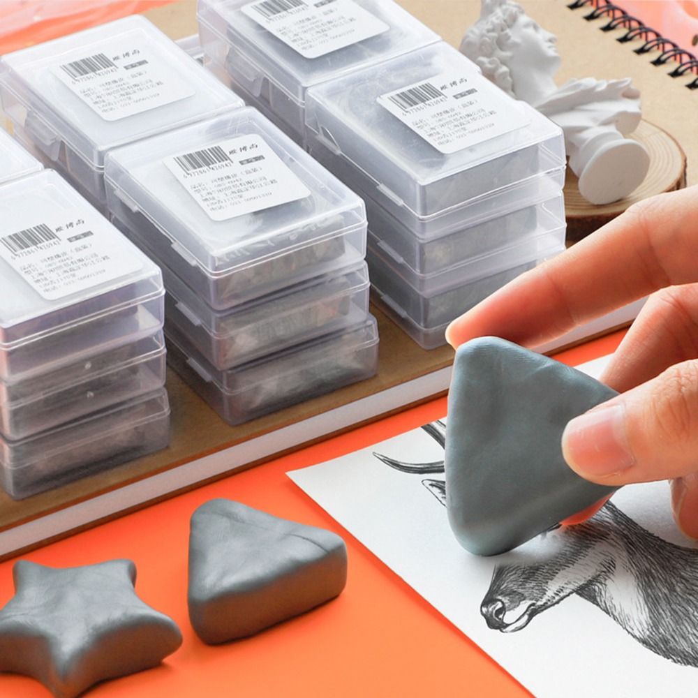 4Pcs Soft Sketching Erasers Mo - Rubber Eraser Kneaded のレビューと価格