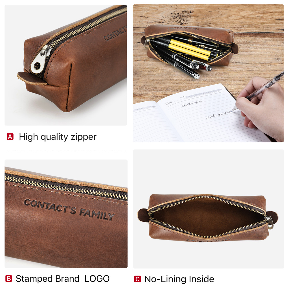 Retro Leather Pencil Case High - Stationery Supplies Business のレビューと価格