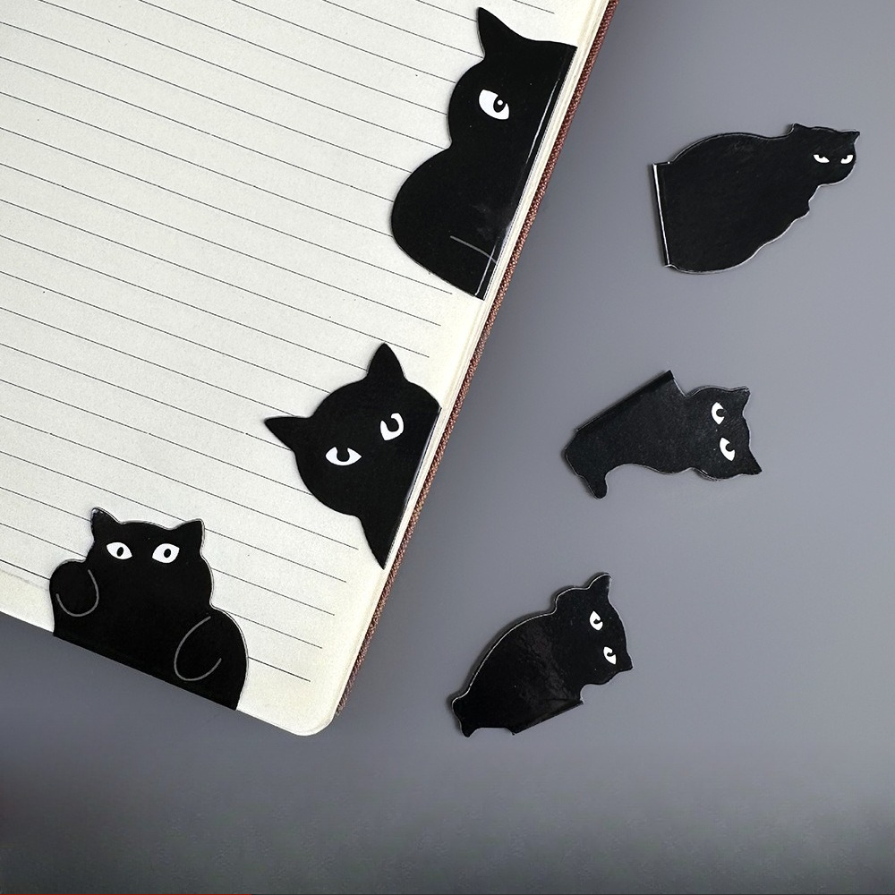 Cute Black Cat Magnetic Bookma - Bookmark Magnetic Clip のレビューと価格
