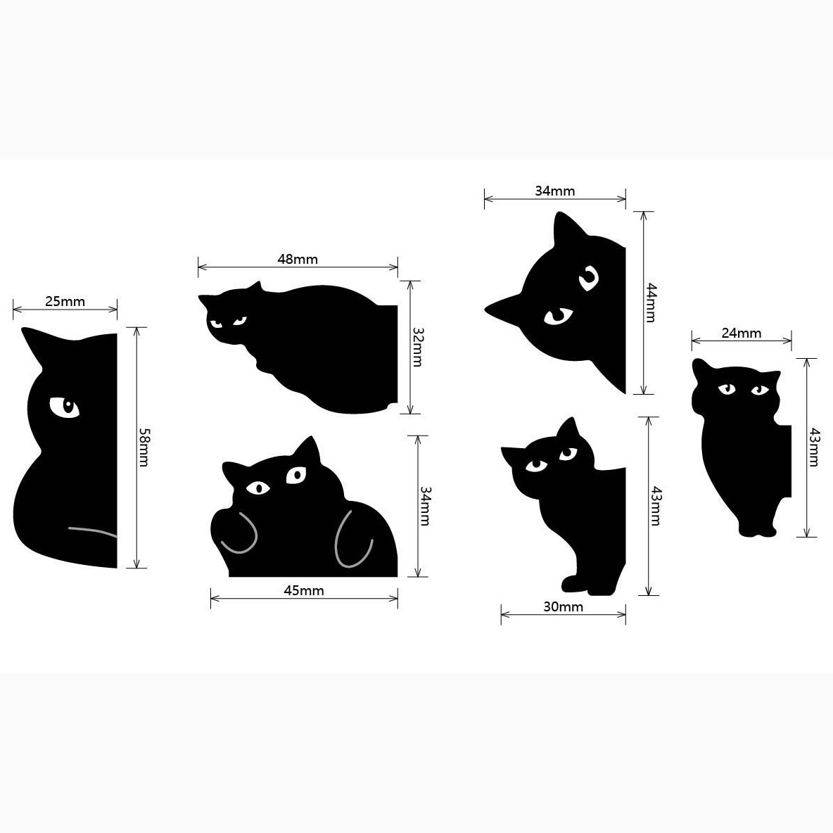 Cute Black Cat Magnetic Bookma - Bookmark Magnetic Clip のレビューと価格