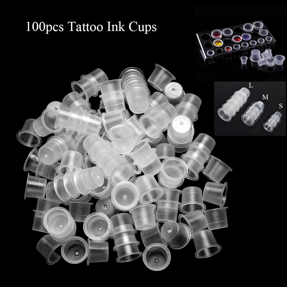 100pcs Transparent Tattoo Pigm - Calligraphy Ink Bottle のレビューと価格