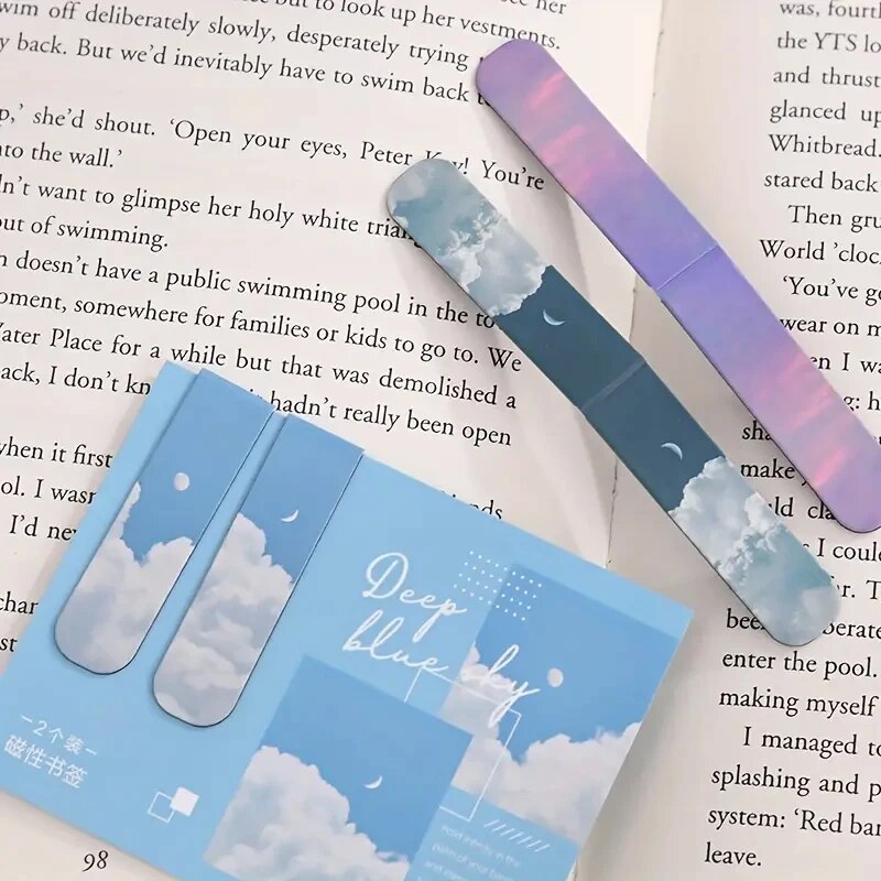 2pcs Fantasy Landscape Themed  - Bookmark Magnetic Clip のレビューと価格