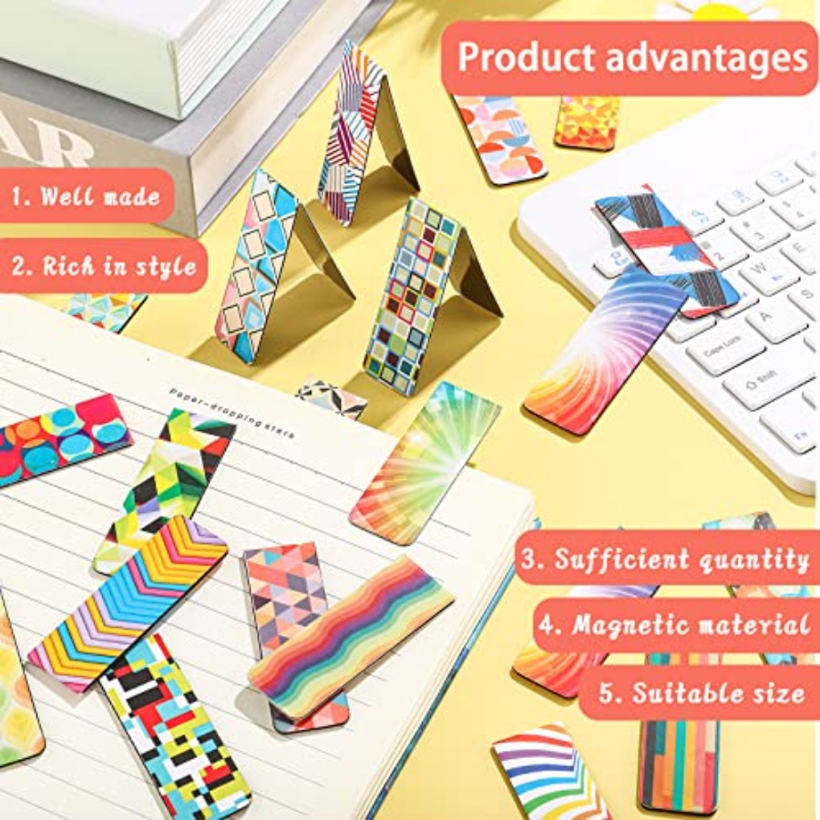 80 Pcs Optical Magnetic Bookma - Bookmark Magnetic Clip のレビューと価格