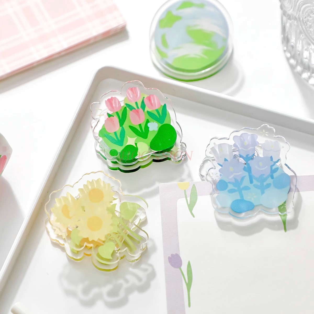 1pcs Afternoon Garden Acrylic  - Office Stationery And Supply のレビューと価格
