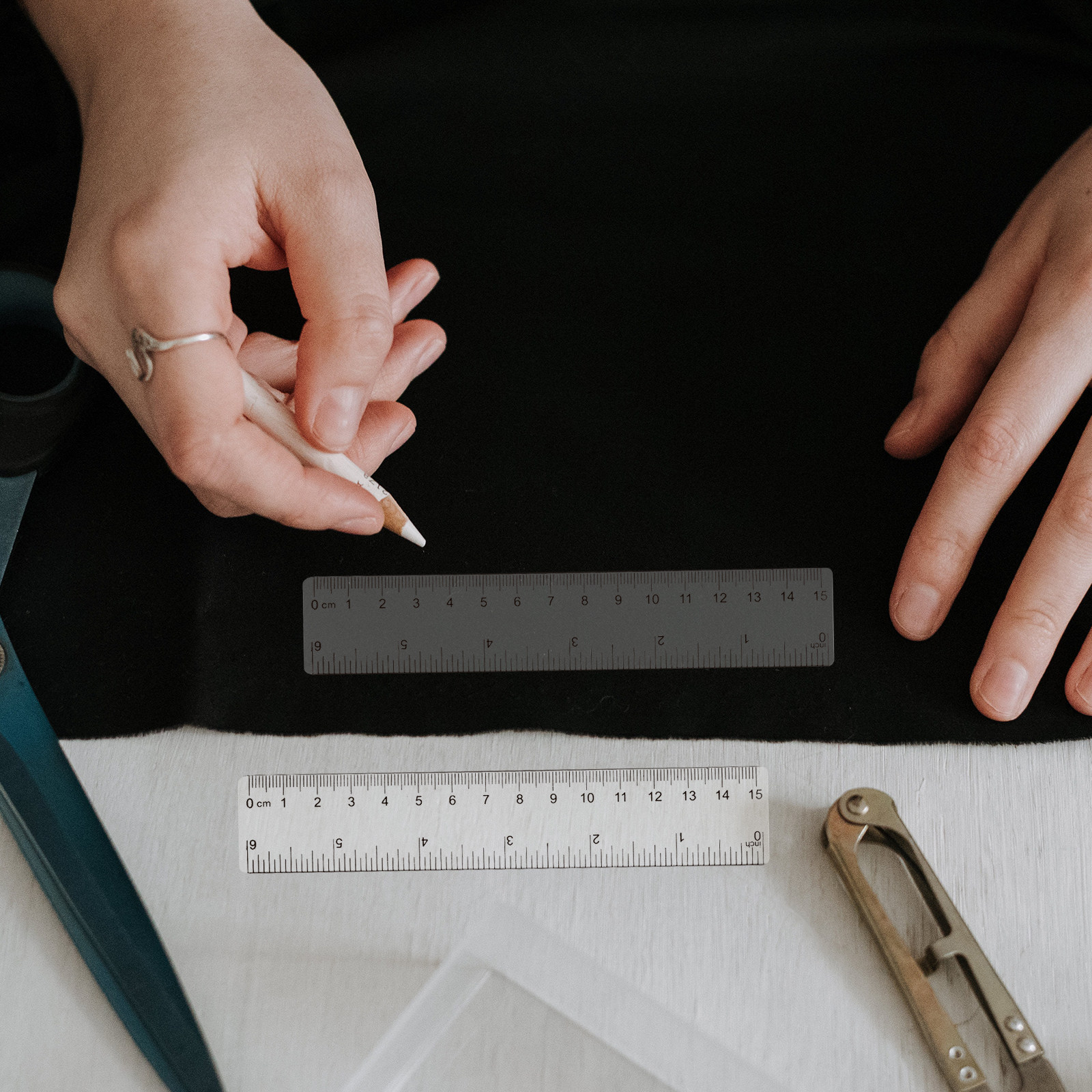 10Pcs Clear Plastic Ruler Set  - Ruler Set Transparent のレビューと価格
