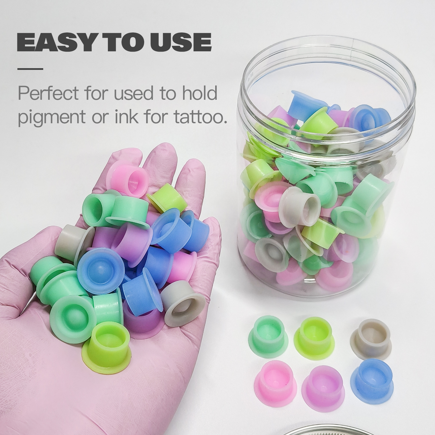 100Pcs Disposable Canned Silic - Calligraphy Ink Bottle のレビューと価格