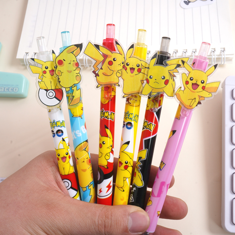 6Pcs Anime Pokemon Pikachu Pus - Office Supply Office Stationery Items のレビューと価格