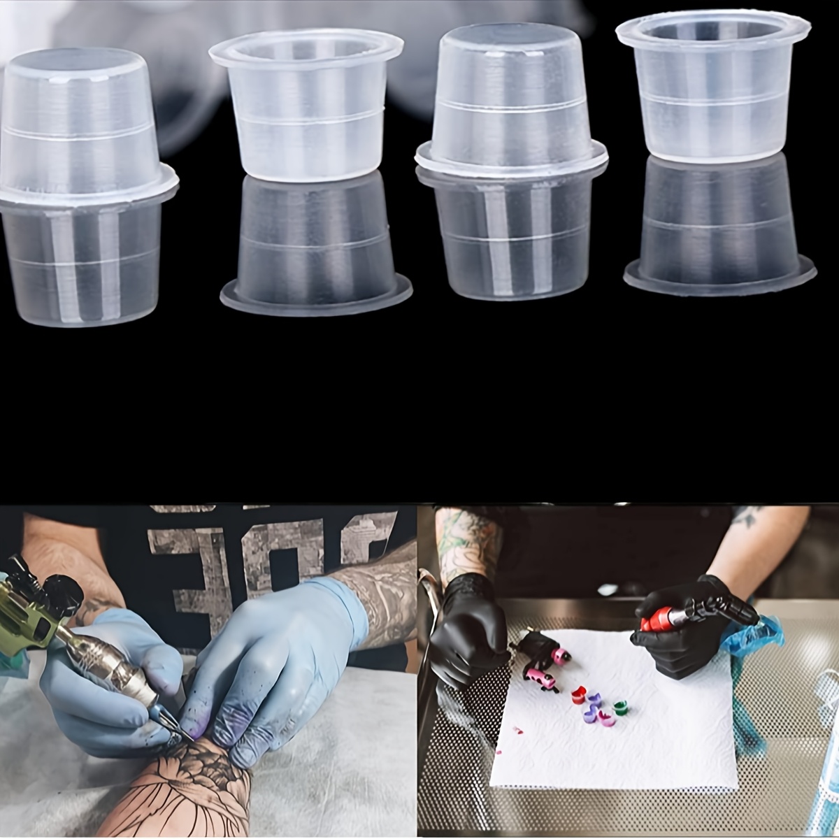 100/1000pcs Tattoo Large Mediu - Calligraphy Ink Bottle のレビューと価格