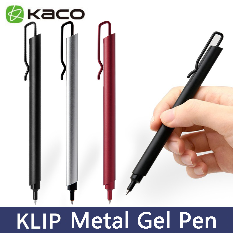 Kaco Metal Gel Pen 0.5MM Black - Stationery Supplies Business のレビューと価格