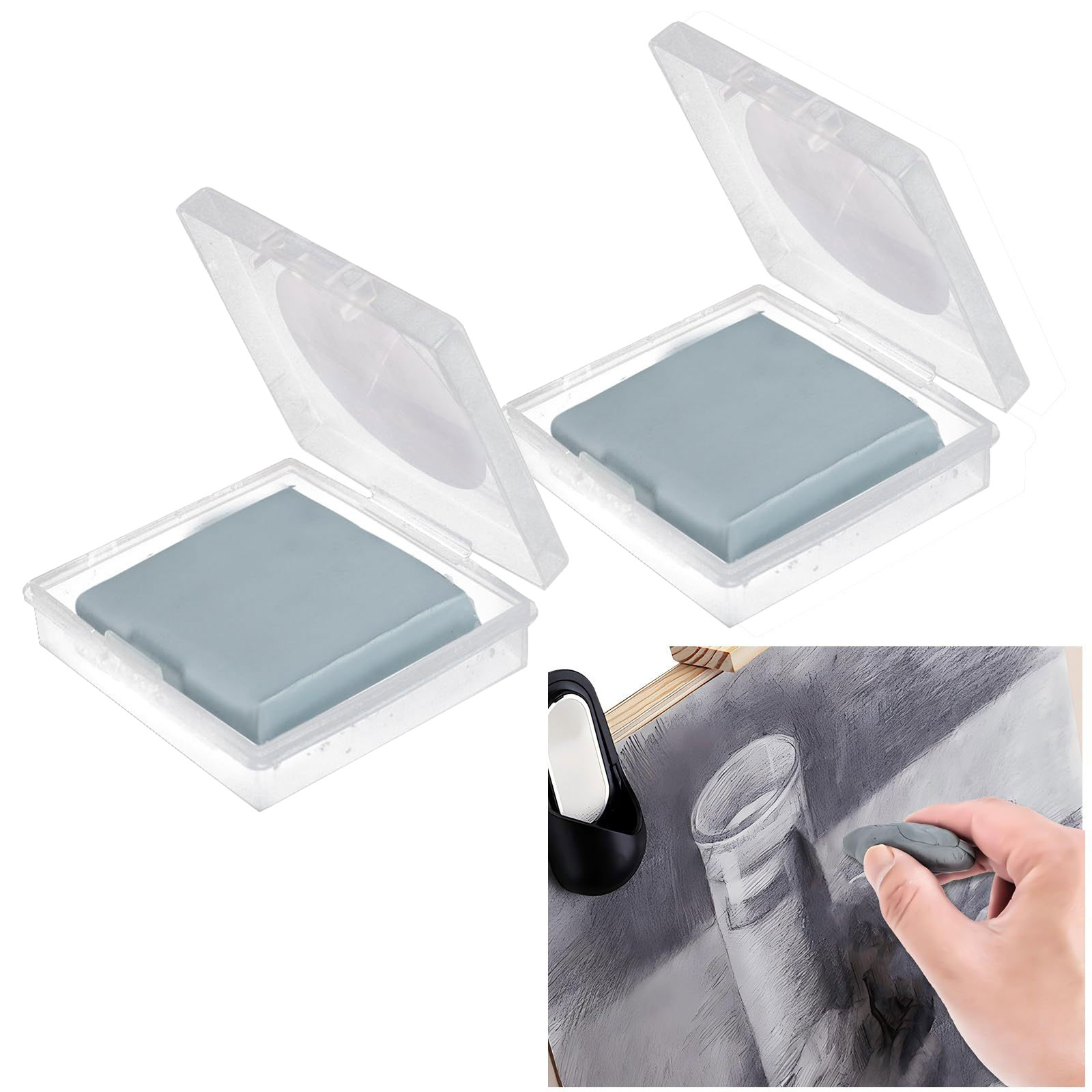 2pcs Kneaded Eraser for Artist - Rubber Eraser Kneaded のレビューと価格